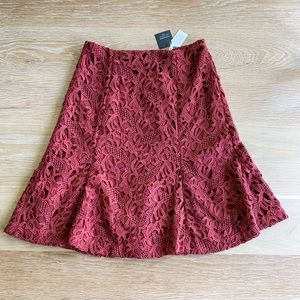 NWT - Club Monaco Romantic Floral Lace Skirt